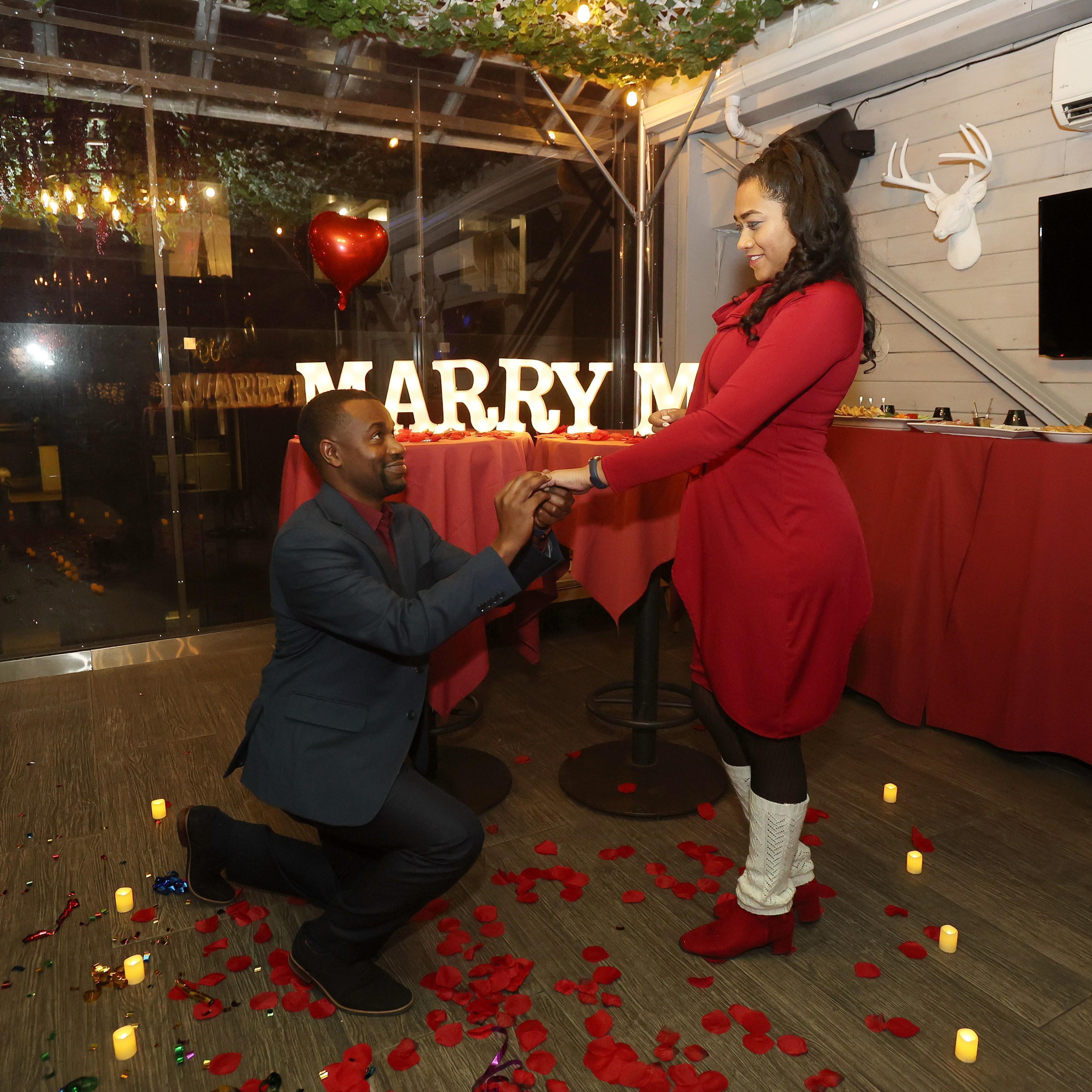 Chris surprised me with a Proposal in NYC and I said YES!