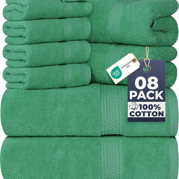 Utopia Towels 8 Piece Luxury Towel Set