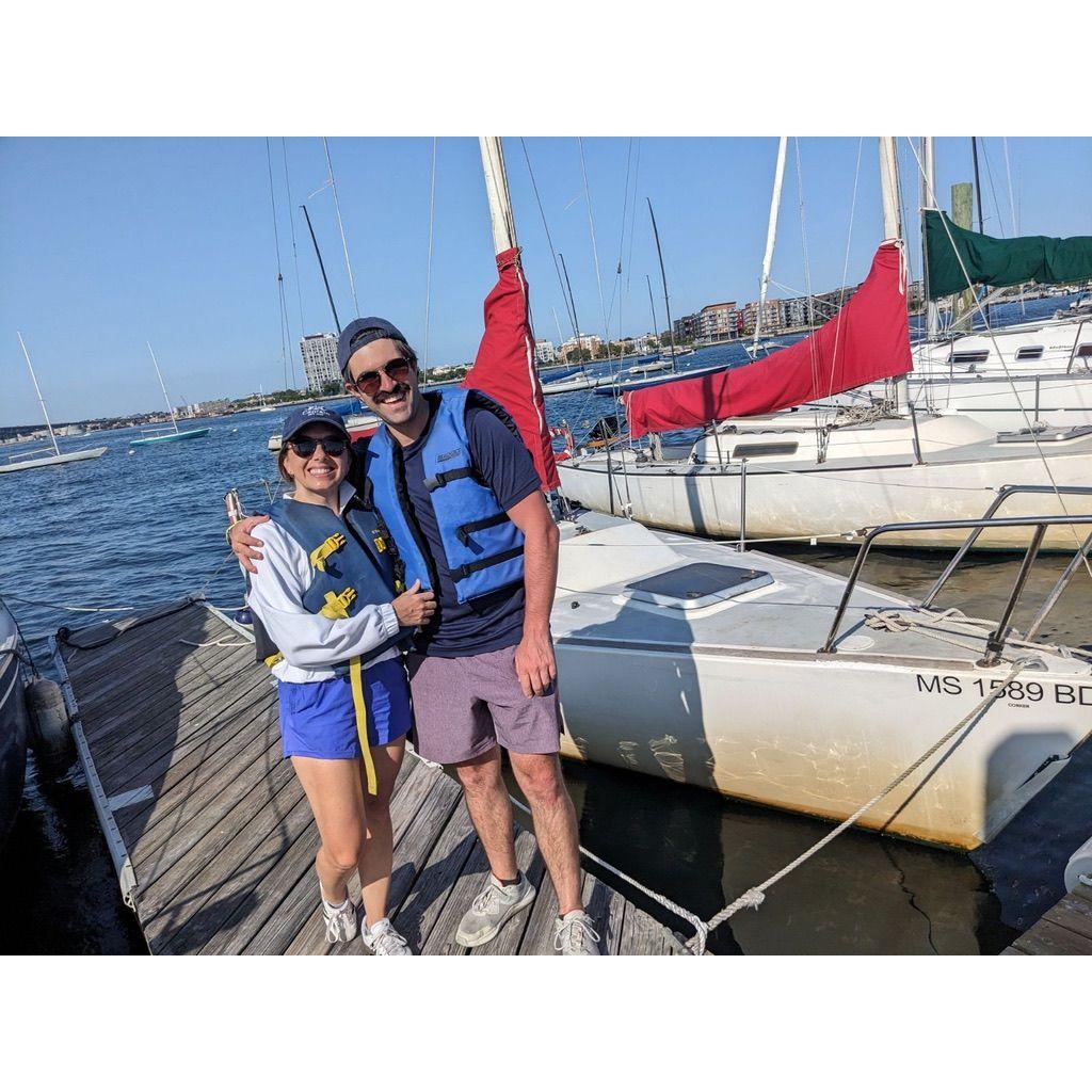 Boston Harbor sailing lessons.