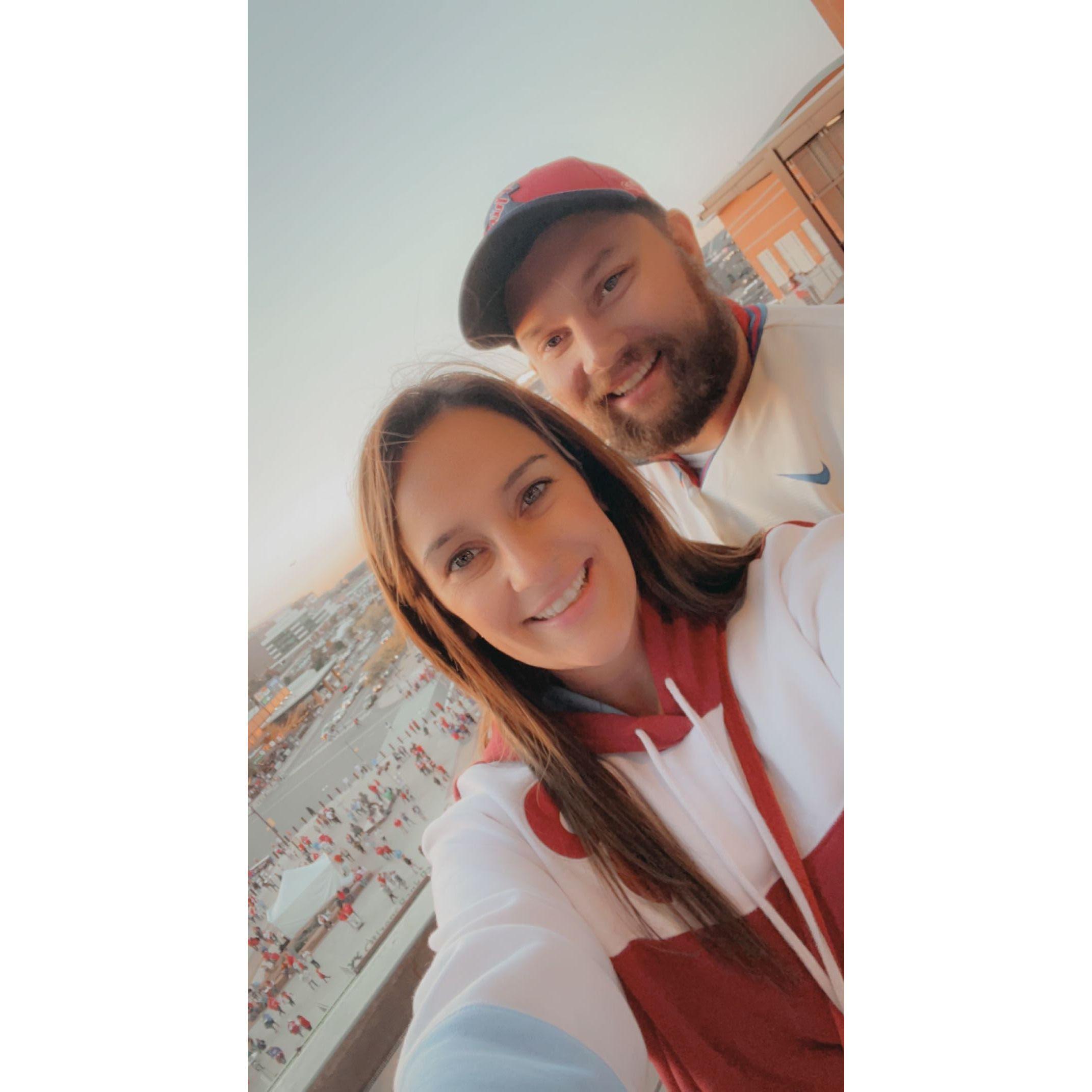 Our favorite place cheering on our favorite team