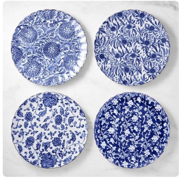 Marlo Thomas x Williams Sonoma Dinner Plates, Set of 4