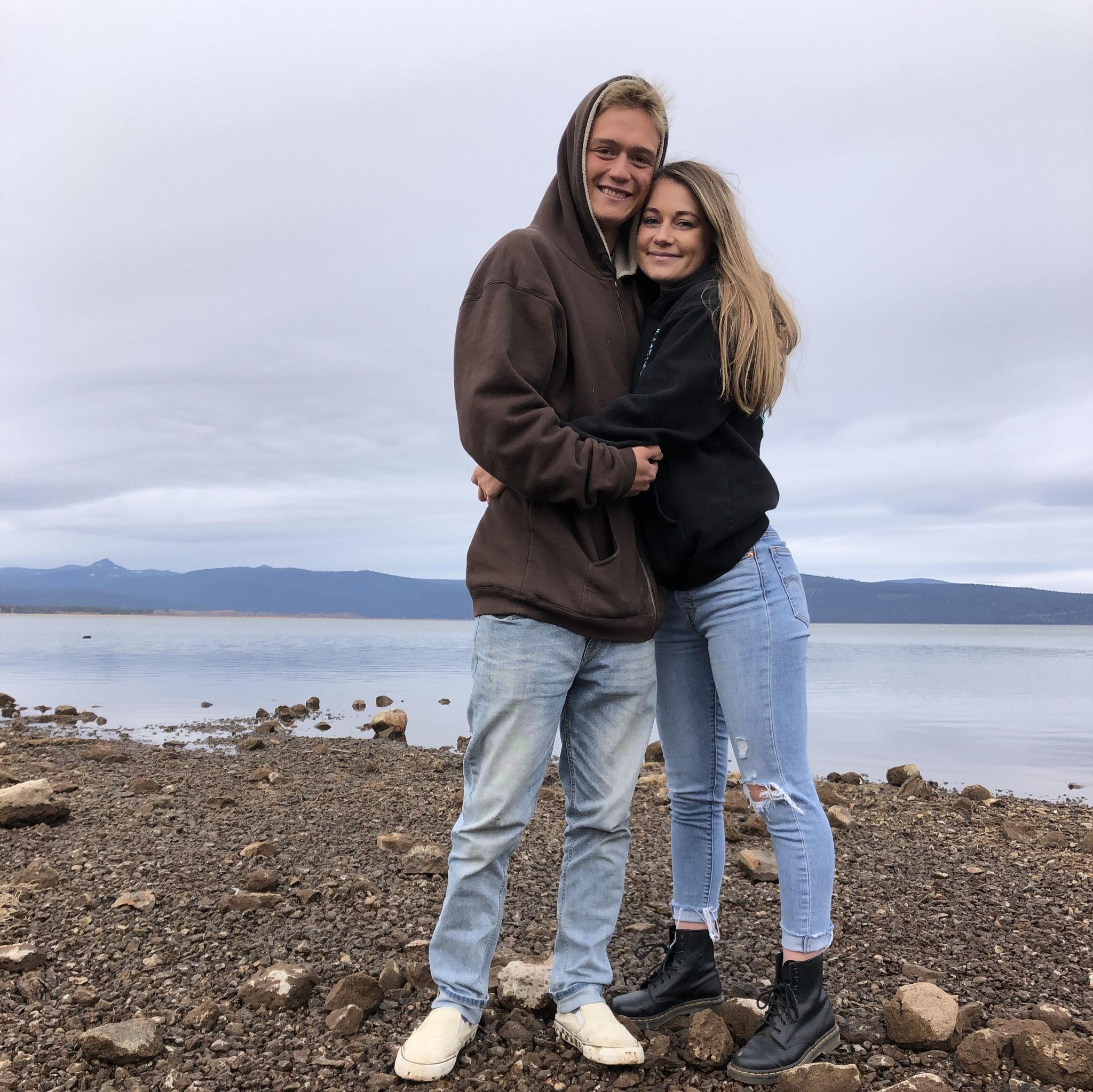 One of our first photos together in 2020