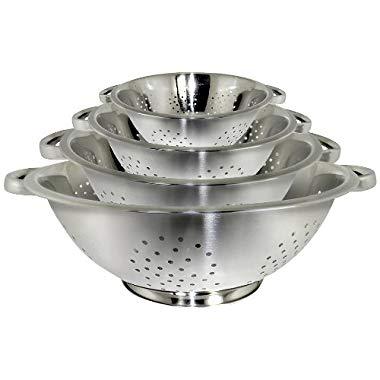 ExcelSteel Stainless Steel Colanders, Set of 4