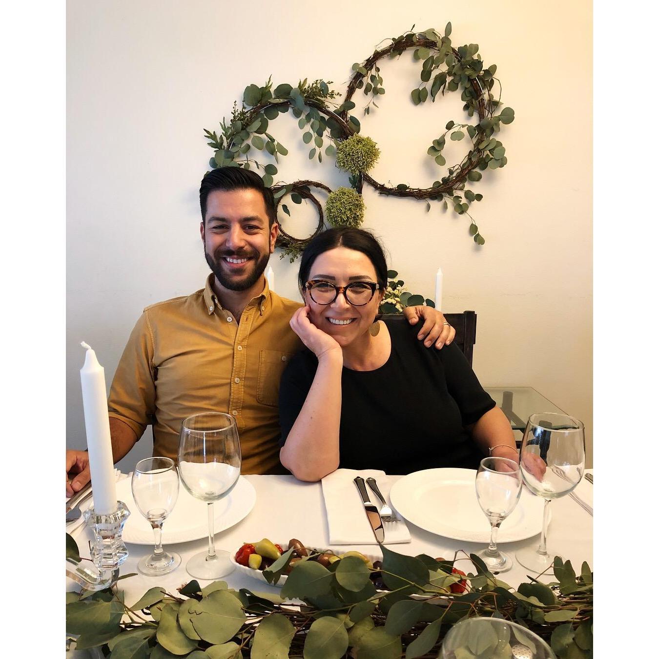 My mother threw us a lovely engagement party