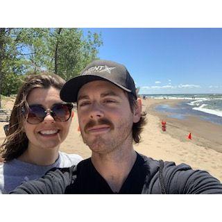 One of the "beaches" at Lake Erie