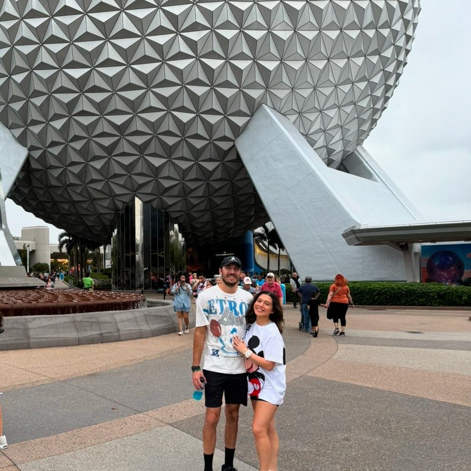 Another Disney trip, our "engagement moon,' in November of 2024.