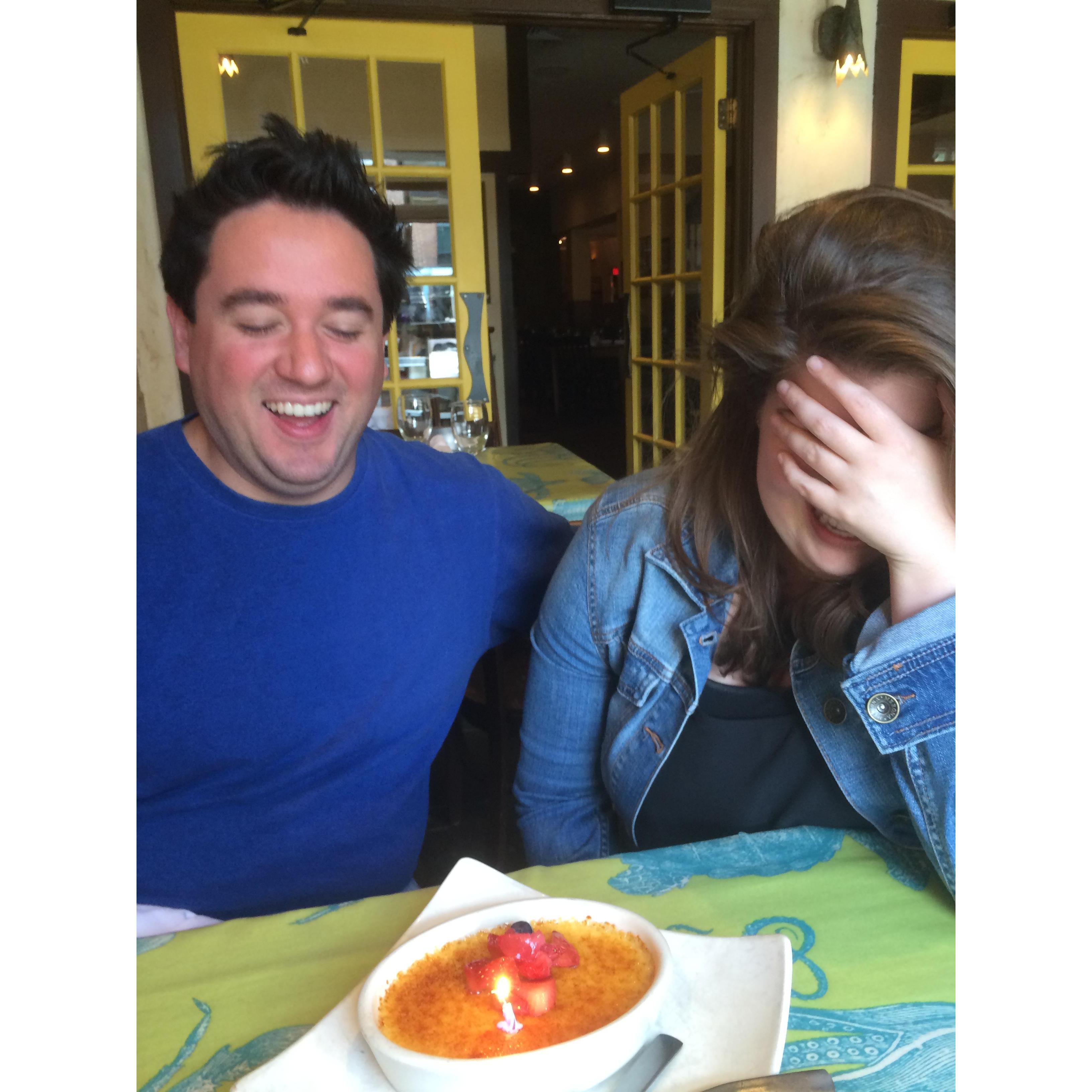 Enjoying Dan's Birthday in Ann Arbor - Photography Credit to Mom M.