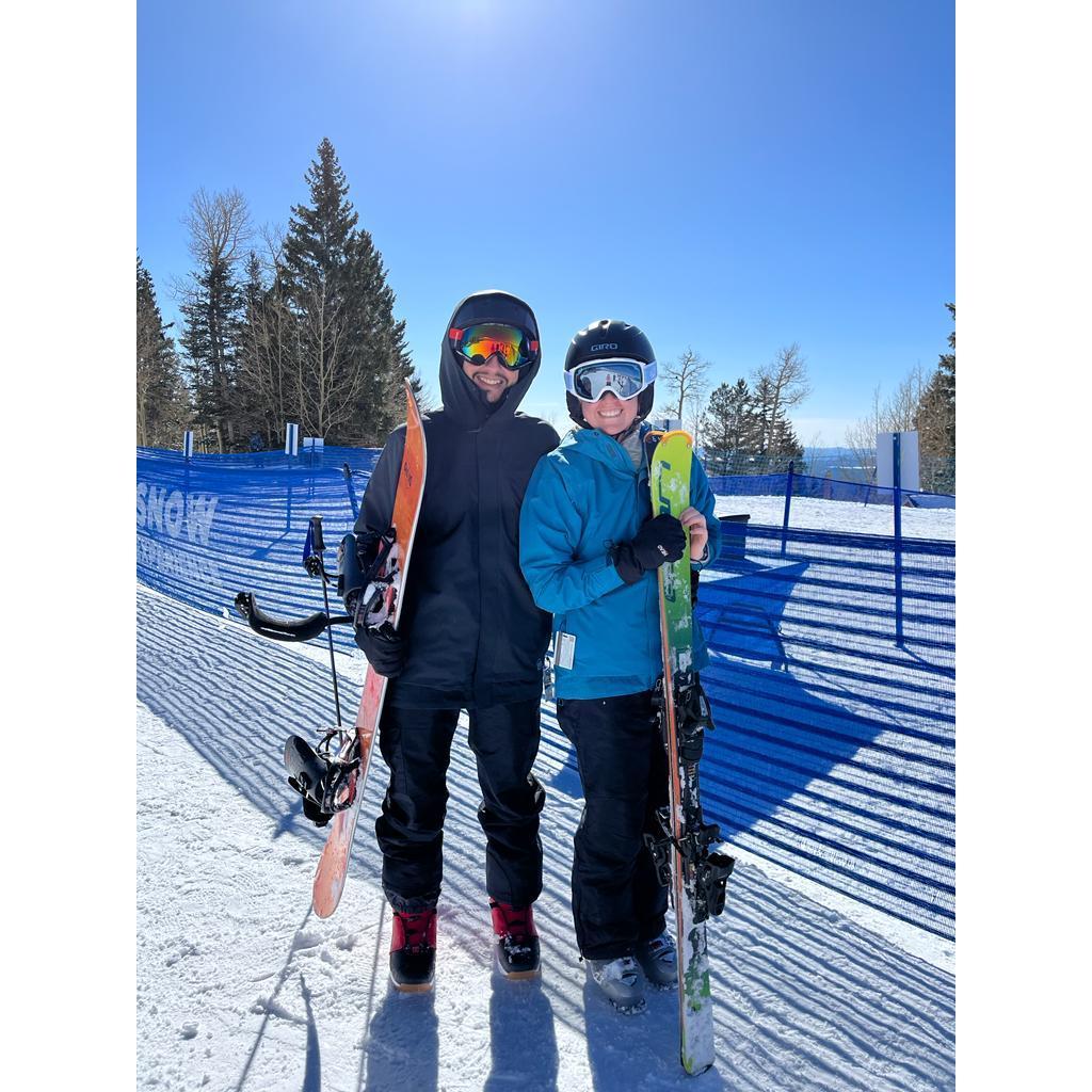 First time snowboarding in Flagstaff!