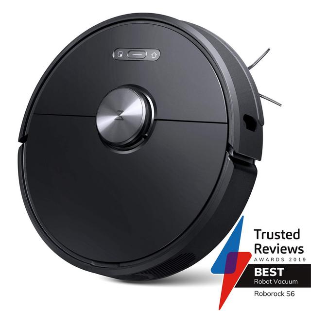 Roborock S6 Robot Vacuum, Robotic Vacuum Cleaner and Mop with Adaptive Routing, Selective Room Cleaning, Super Strong Suction, and Extra Long Battery Life, APP & Alexa Voice Control