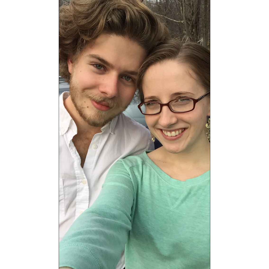 One of our many "goodbye" pictures. Parting was the hardest part of long distance. We tried to make it a point to always take a picture together before we drove 400+ miles away from each other.