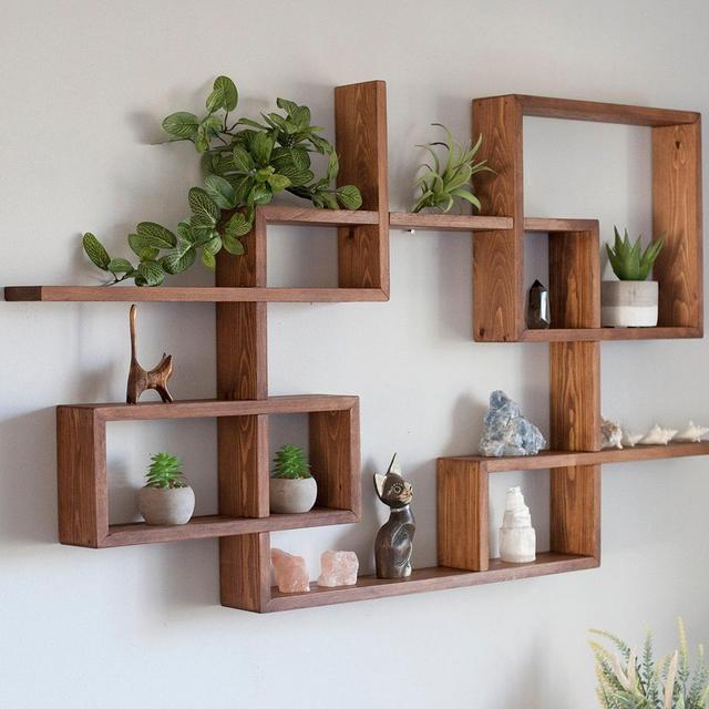 Solid Wood Display Shelf 46"x...