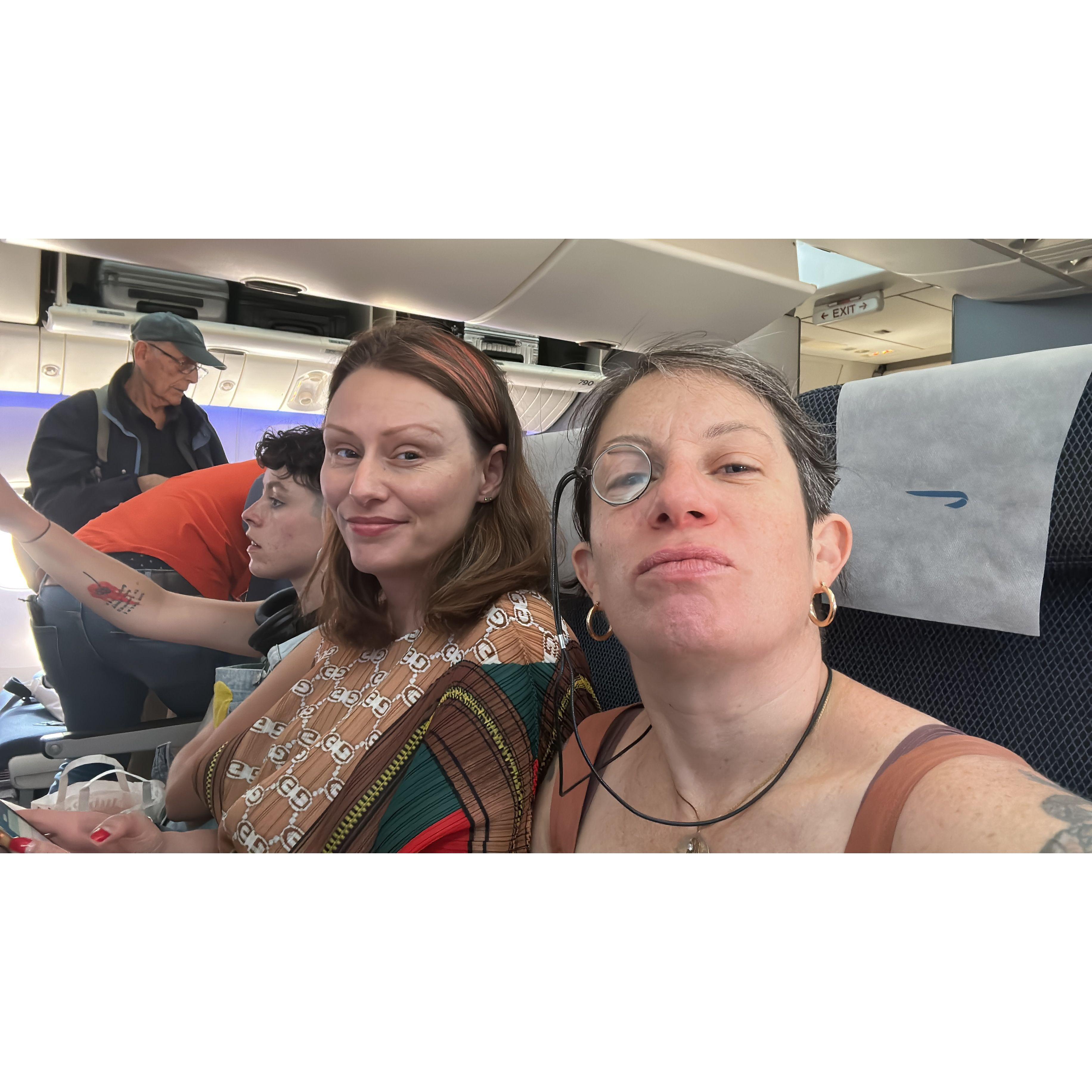 En route to the USA.