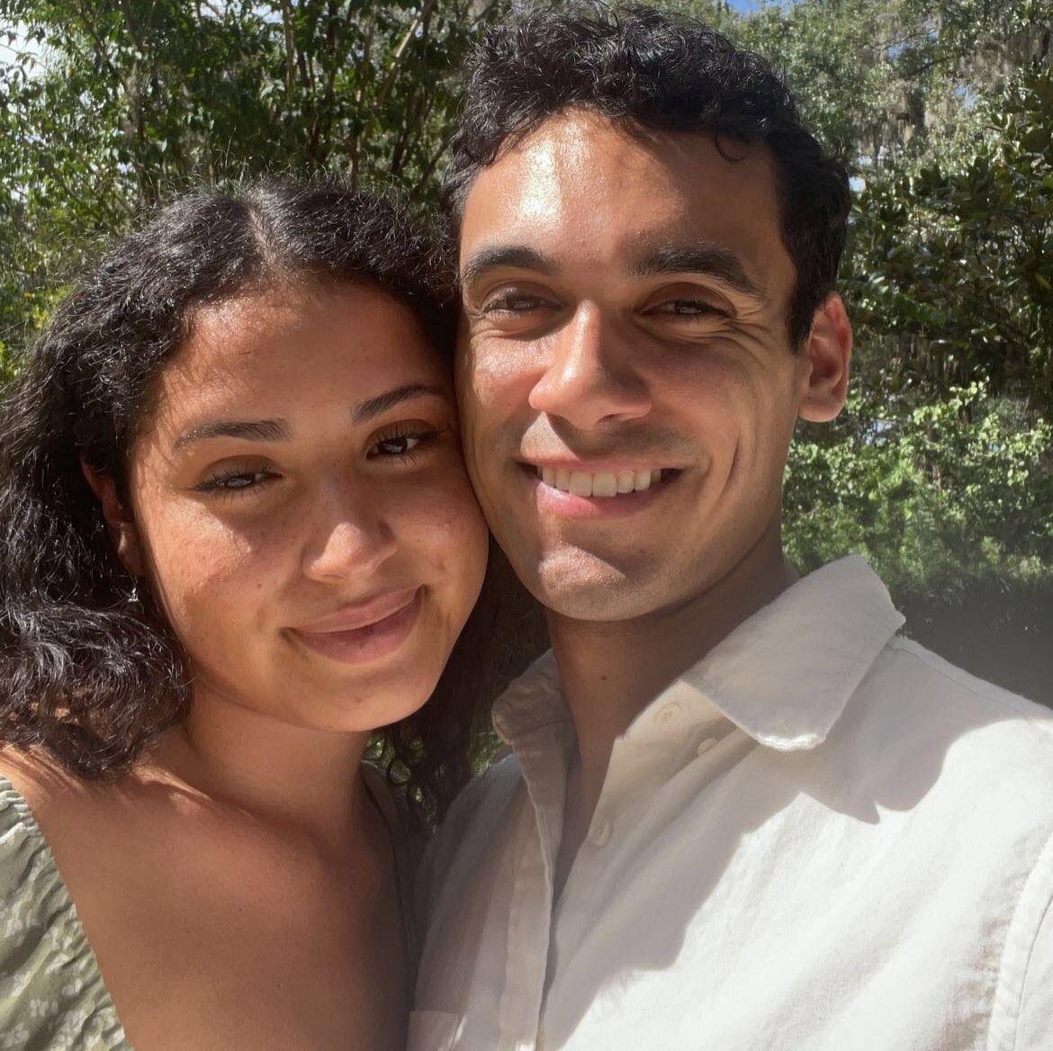 One of our first selfies together.