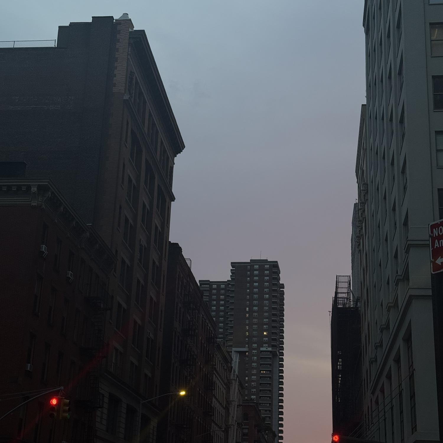 Ciearra took this photo of the beautiful sunset 🌅 after stopping by the famous Ghostbusters location in New York, NY with Michael.