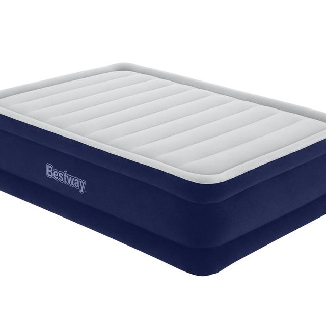 Bestway Tritech™ Air Mattress Queen 22" with Built-in AC Pump and Antimicrobial Coating