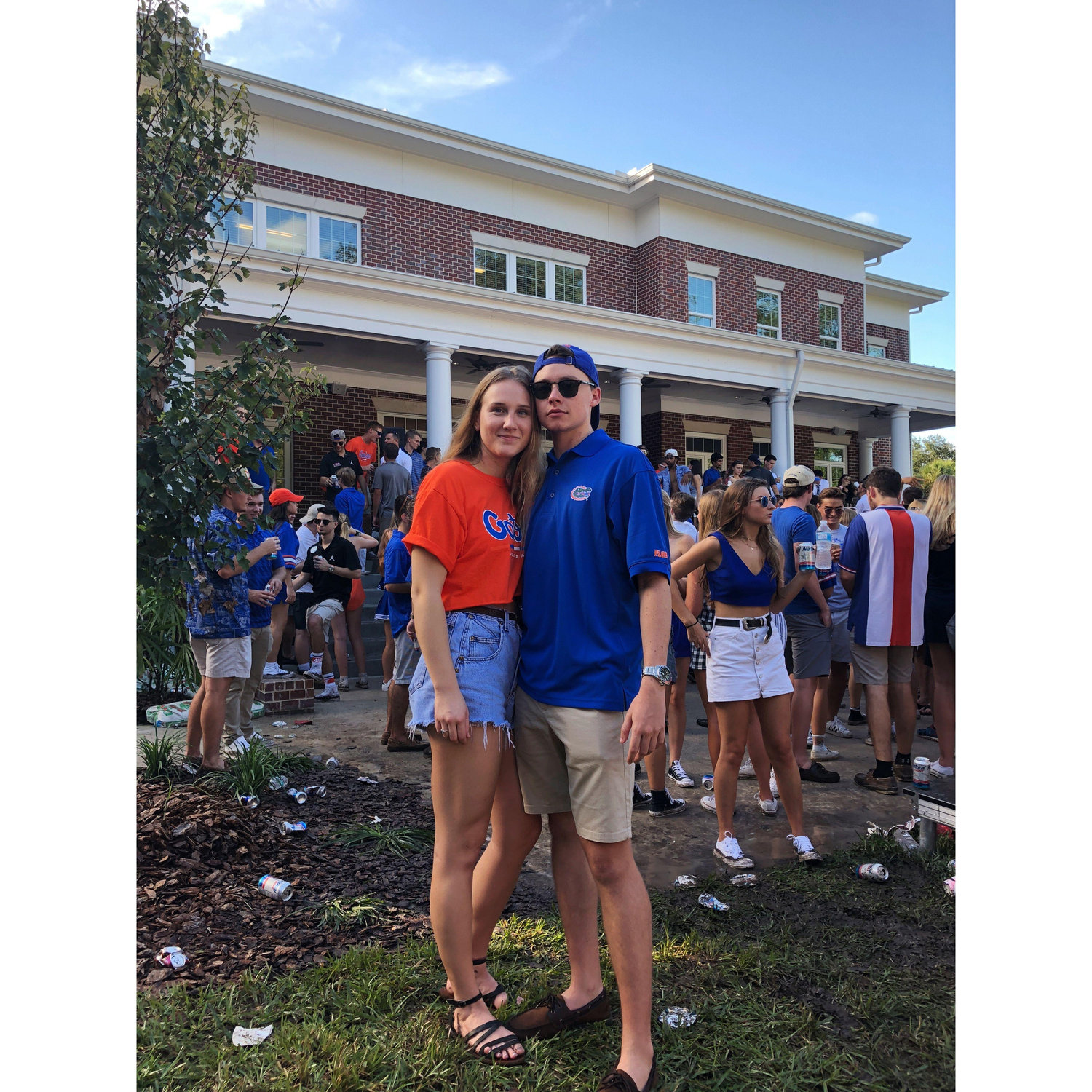 Our first Gator football game together