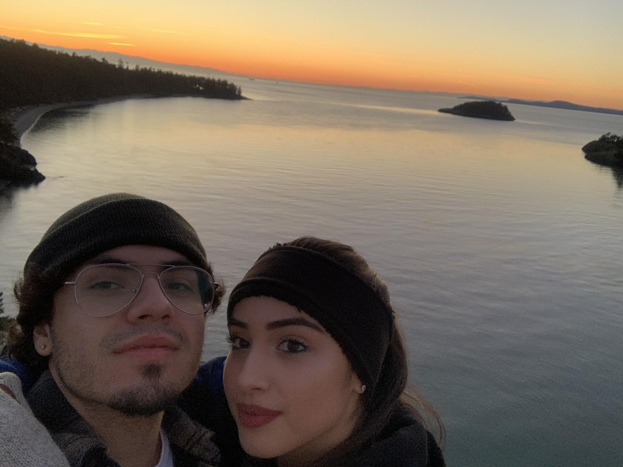 Ari & I in Deception Pass bridge🌉 🌅