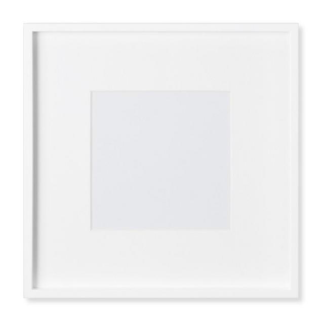 White Lacquer Gallery Frame, 8" X 8"