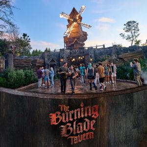 Drinks at the Burning Blade Tavern