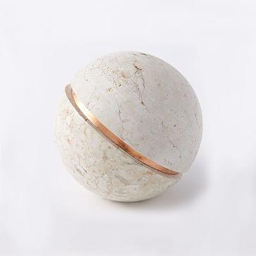 Stone Sphere, White