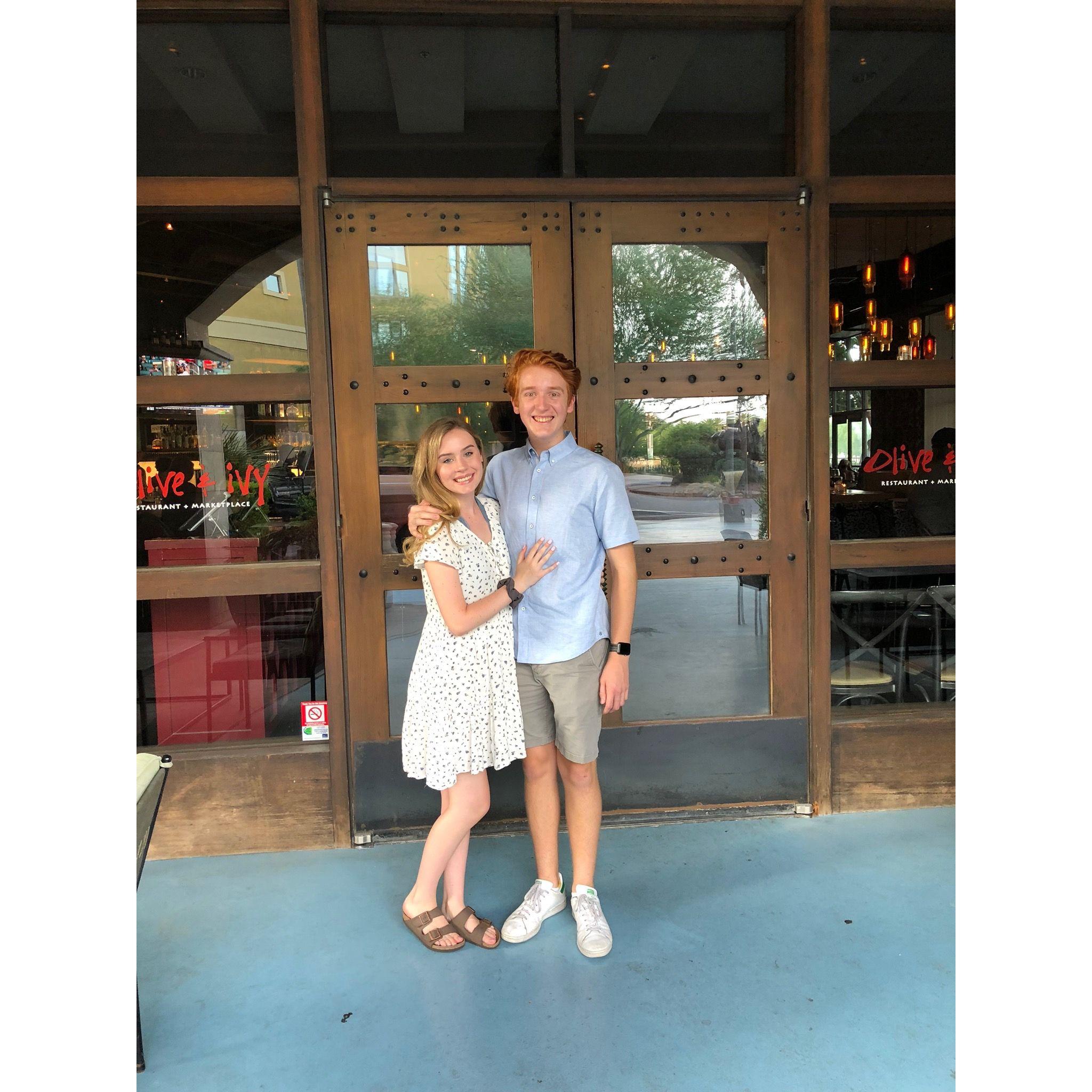 One of our first dates!