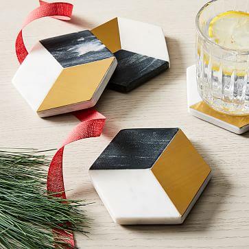 West Elm Phineas Coasters (Set of 4)