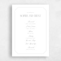 White Wedding Program - Naida