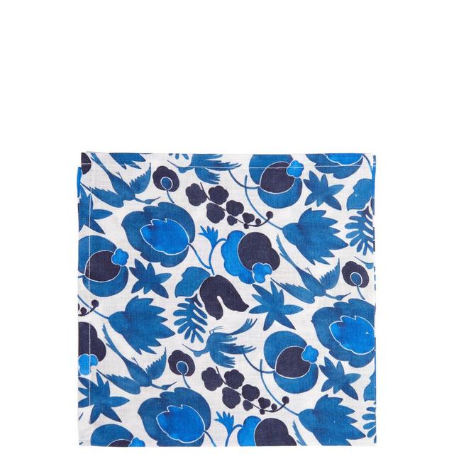 La DoubleJ Set of six Wildbird-print linen napkins