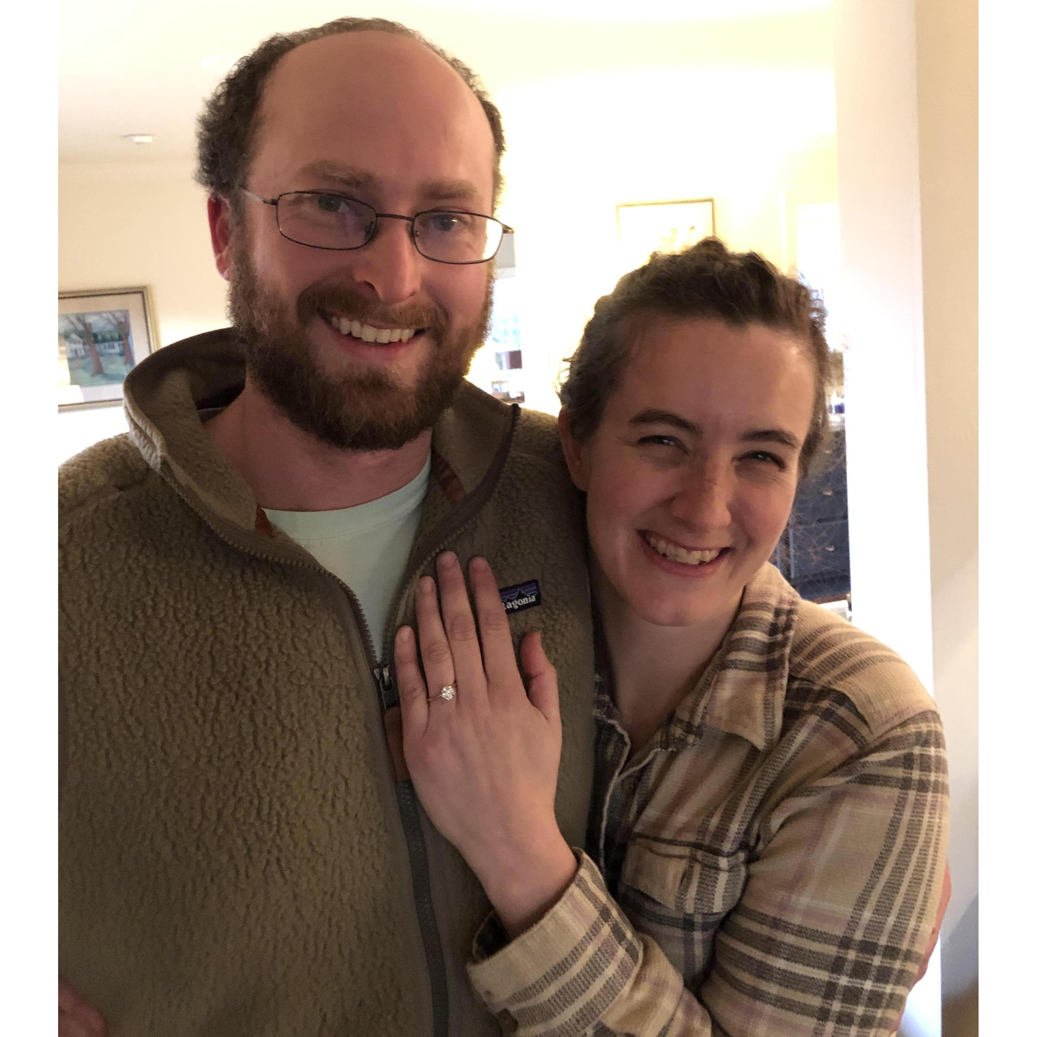 He proposed at Wingfield Farms. December 2019.