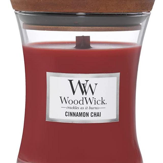 WoodWick Cinnamon Chai Medium Hourglass Candle, 9.7 oz.