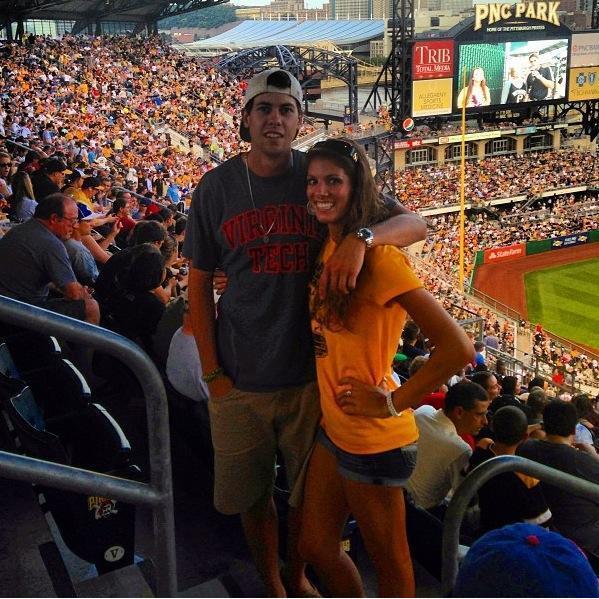 Our first professional sports game together watching the Pittsburgh Pirates at PNC Park 2013!