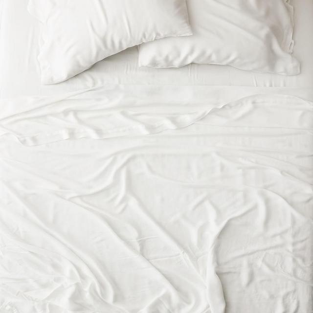 Brushed Tencel Sheet Set, King, Stone White
