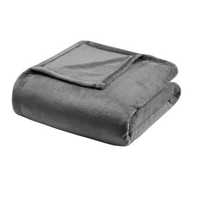 Microlight Plush Blanket (Full/Queen)Charcoal