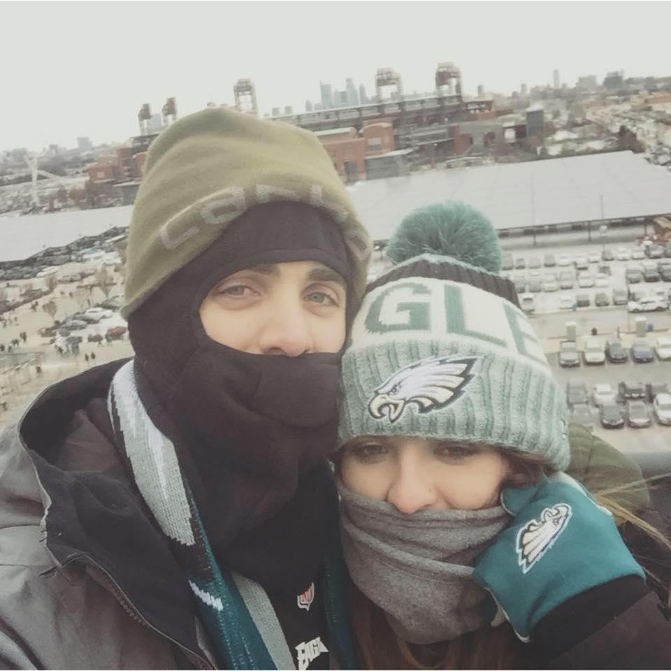 Our first Eagles Game!
