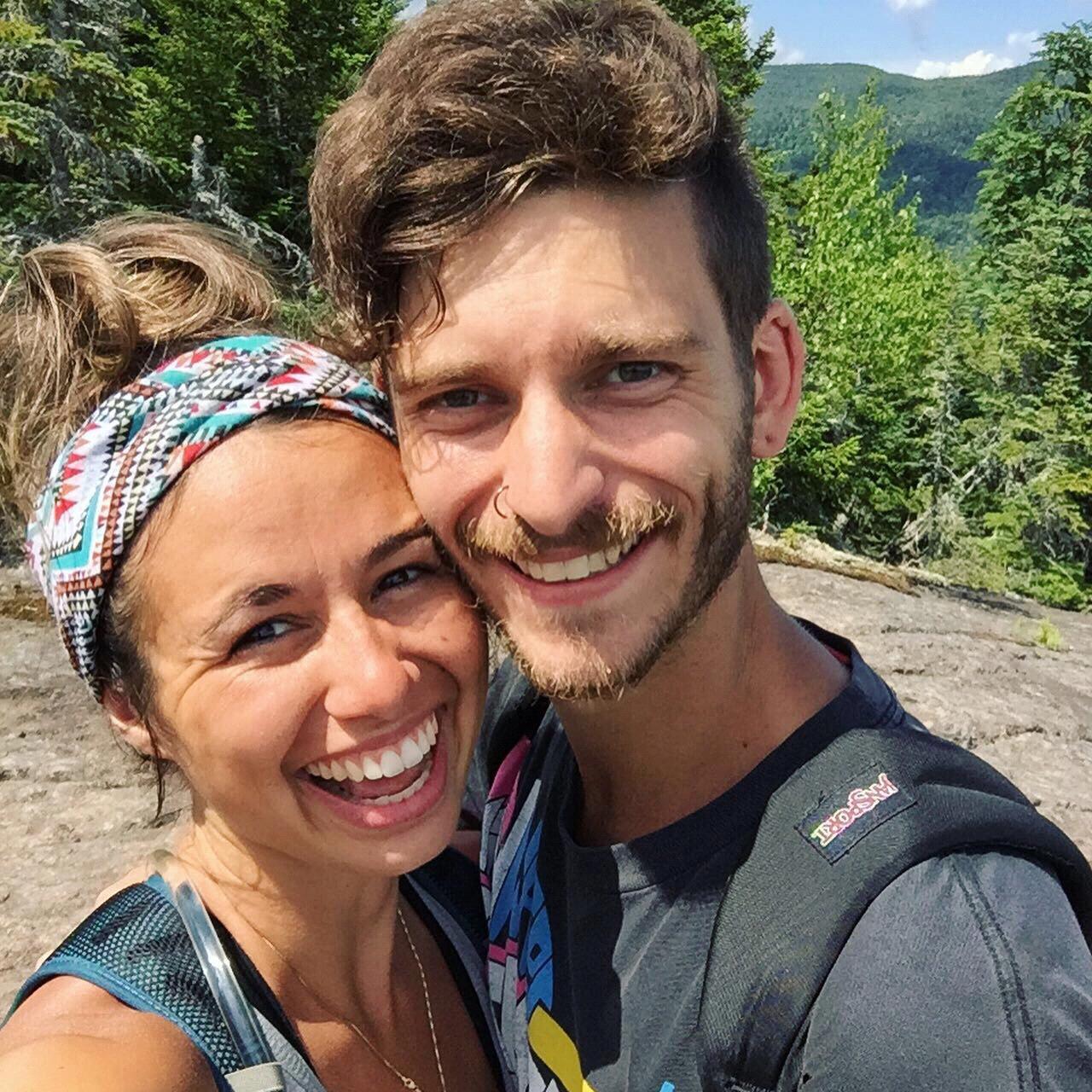 Hiking our first high peak together