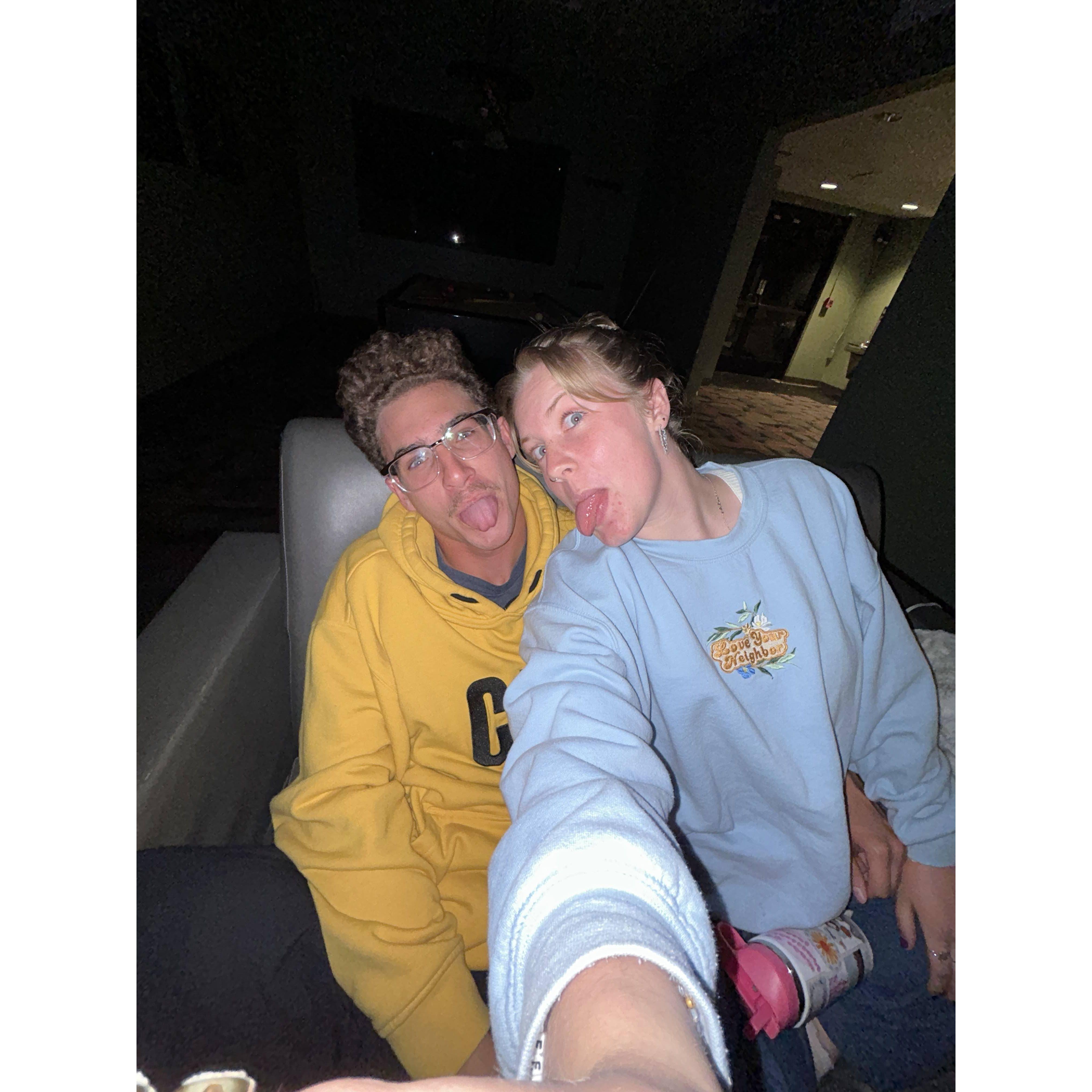 us only a couple weeks into dating