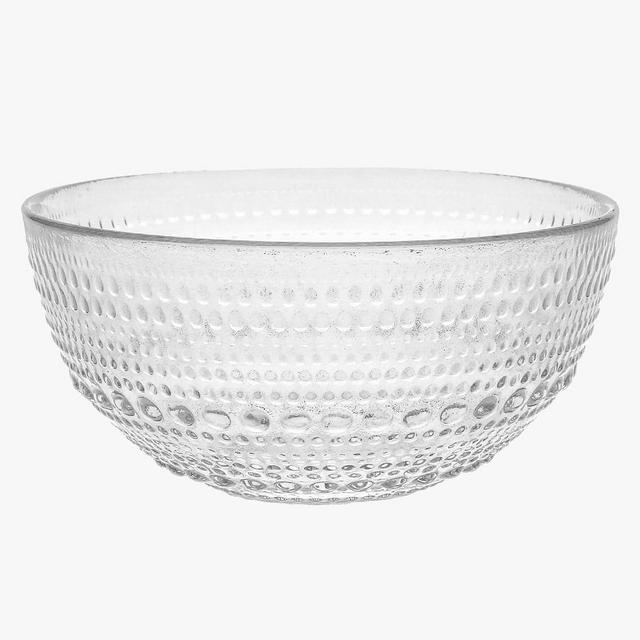 Jupiter Beaded Glass Individual Bowls, Set of 6 - Clear