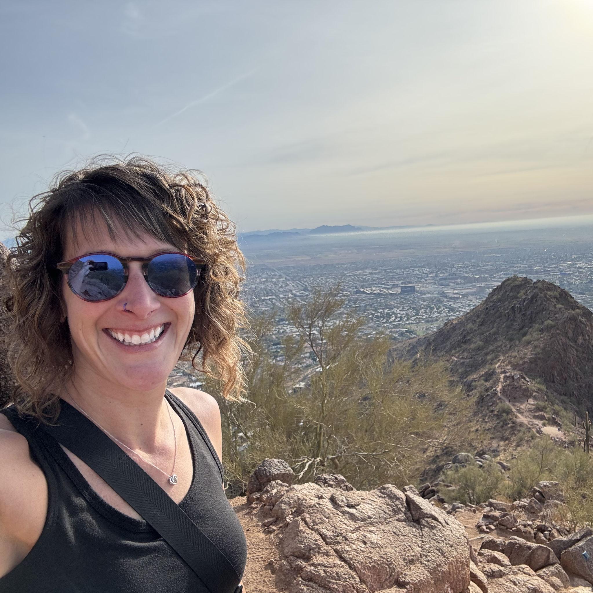 The view from the top of Camelback Mountain, AZ