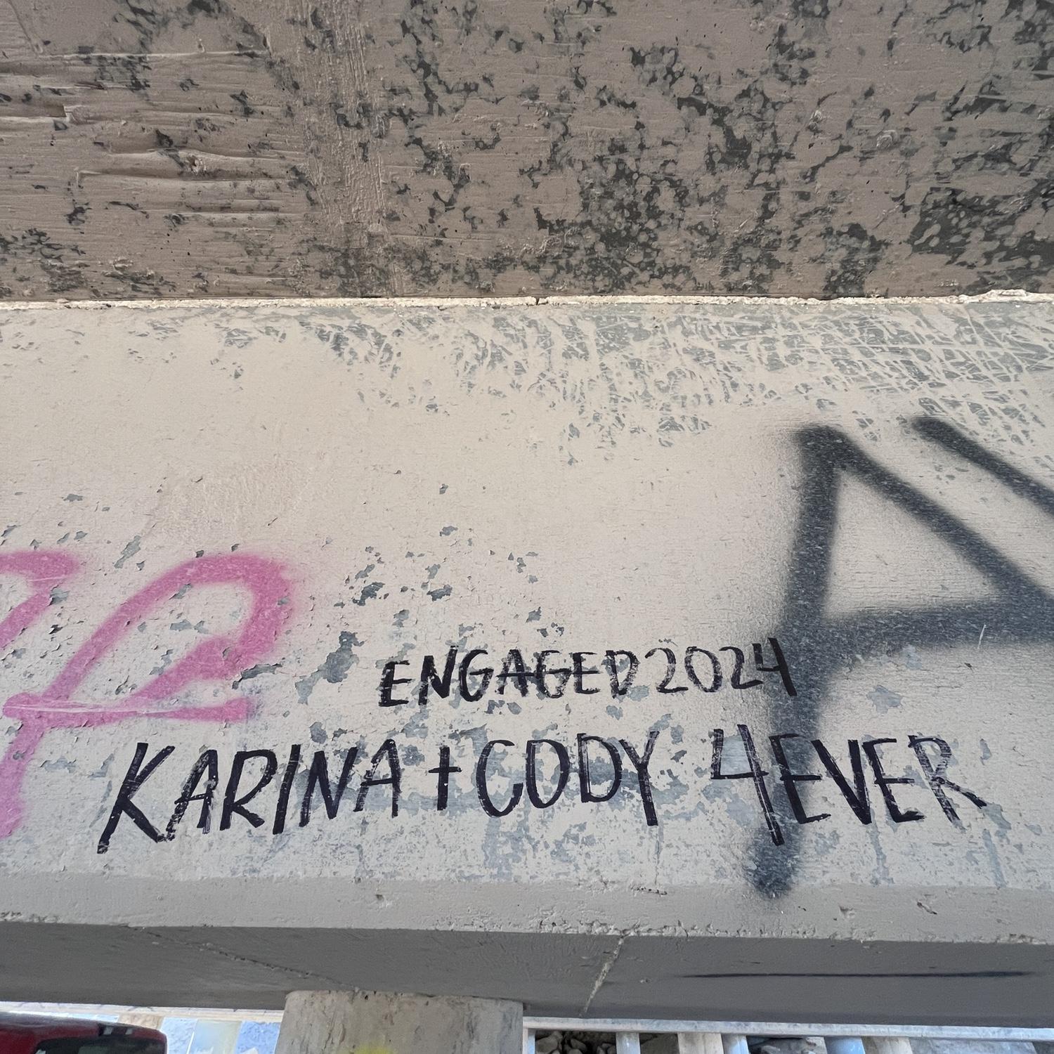 Wrote this in ocotillo wells under the bridge days after we got engaged!