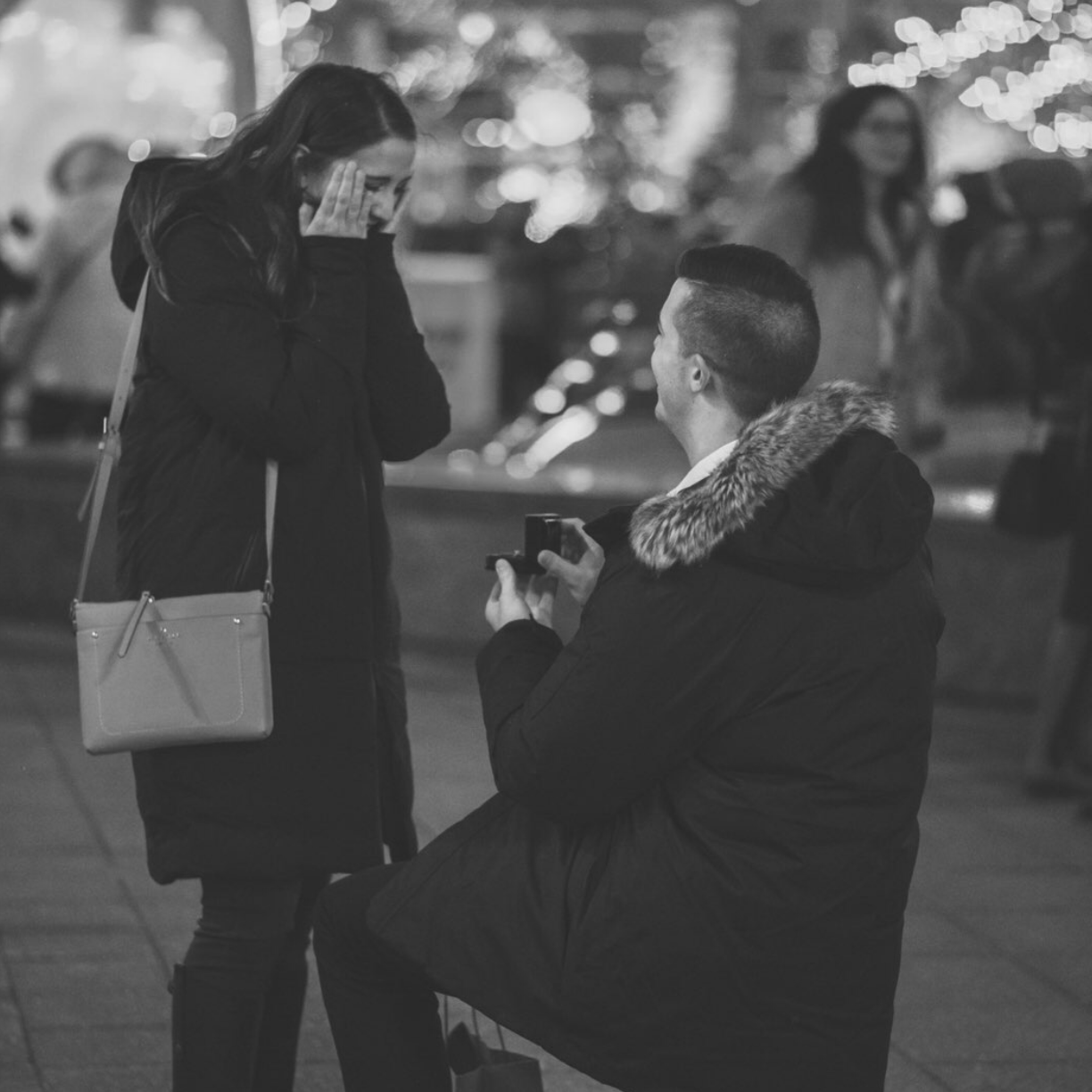 Victoria barely let Matt finish asking before she said "Yes!"