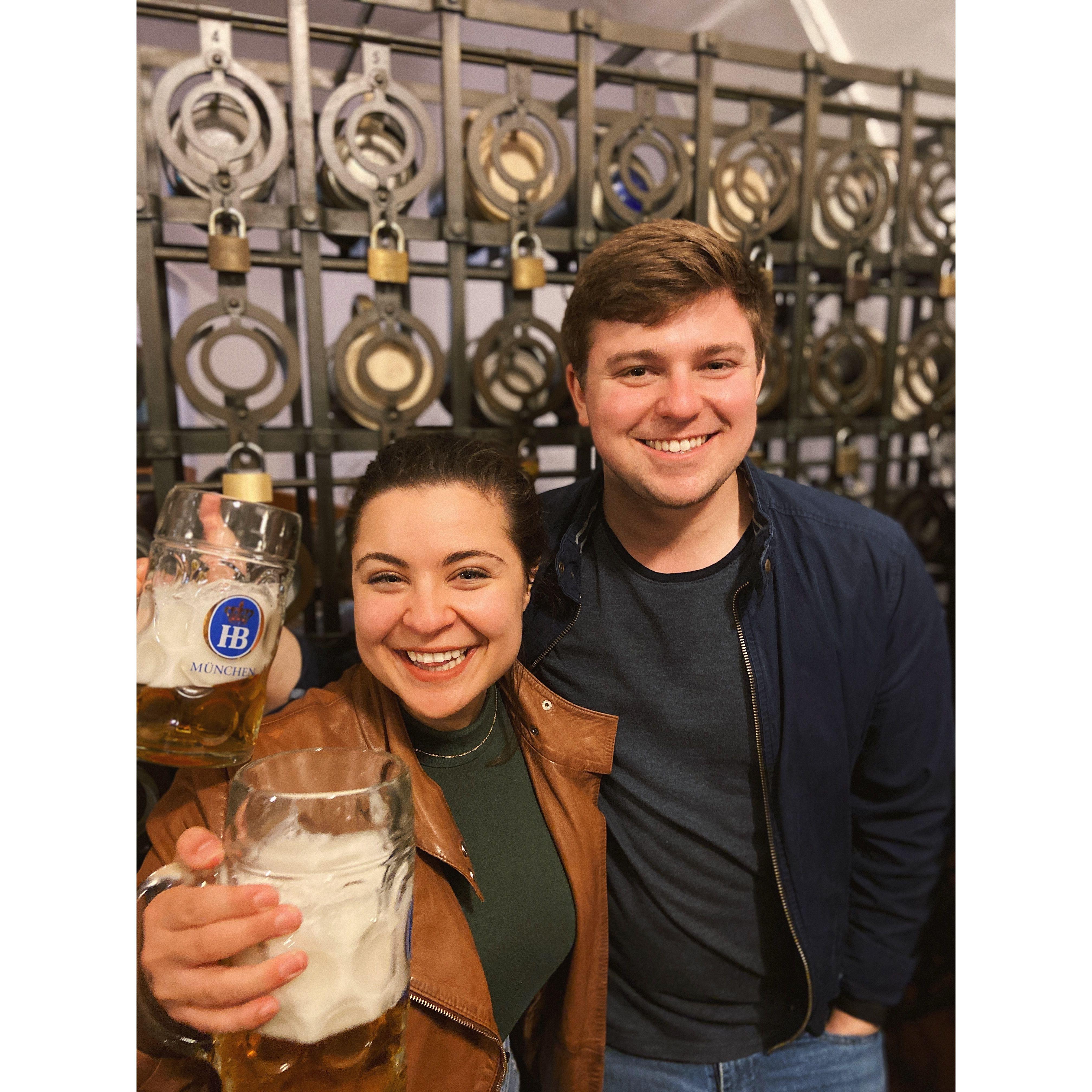 Families lock up their familial beer steins in the breweries their families have frequented for centuries!