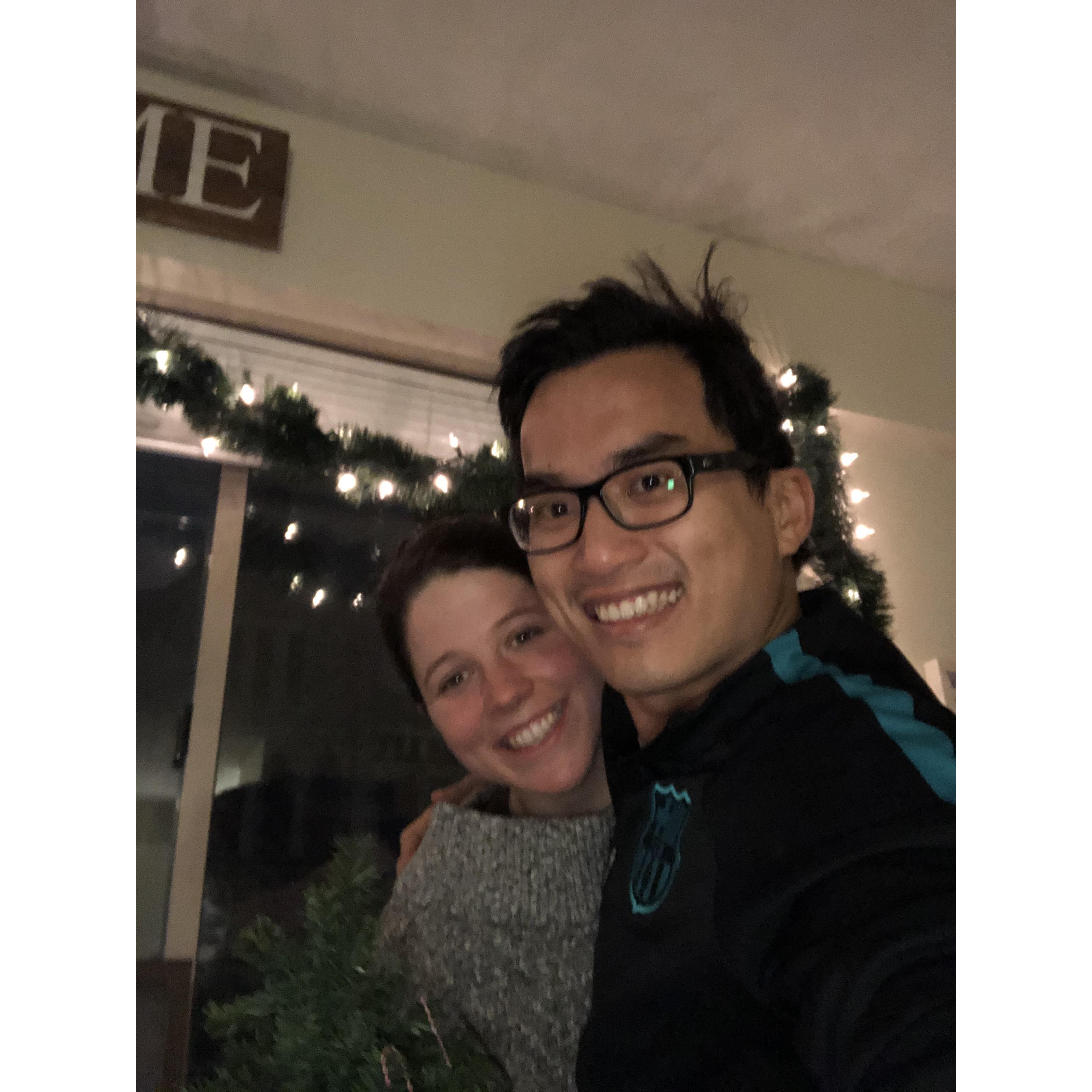 First time decorating Christmas together.