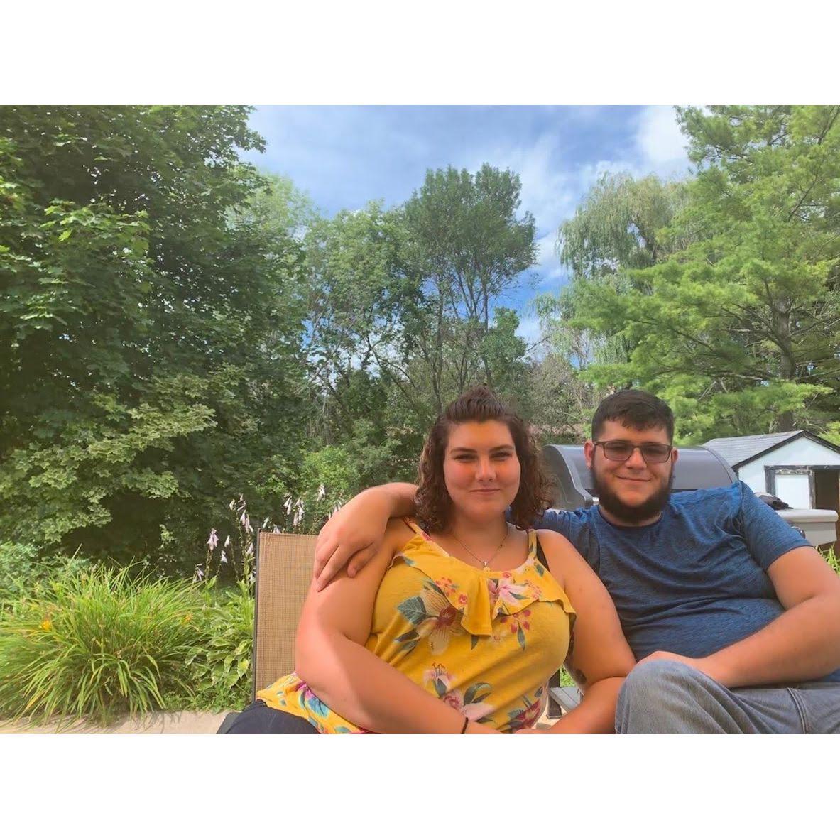 First trip to Wisconsin together to see Christa's family, August 2019