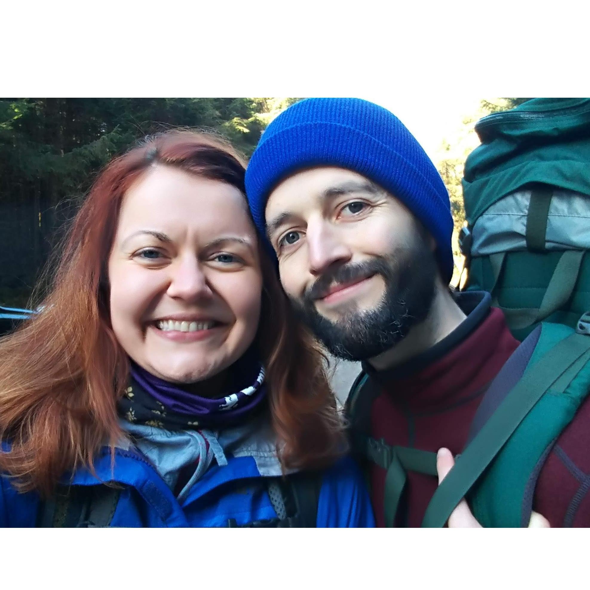 First backpacking trip together. Washington Coast.