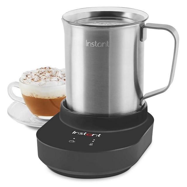 Instant Magic Froth 9-in-1 Electric Milk Steamer and Frother, 17oz Stainless Steel Pitcher, Hot and Cold Foam Maker and Milk Warmer for Lattes, Cappuccinos, Macchiato, From the Makers of Instant Pot