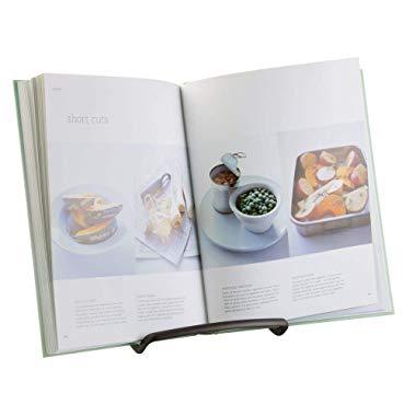 mDesign Decorative Metal Tablet, Cookbook Recipe Holder, Picture Display Easel, Plate Stand for Kitchen Countertops, Home Decor - Portable, Freestanding - Bronze