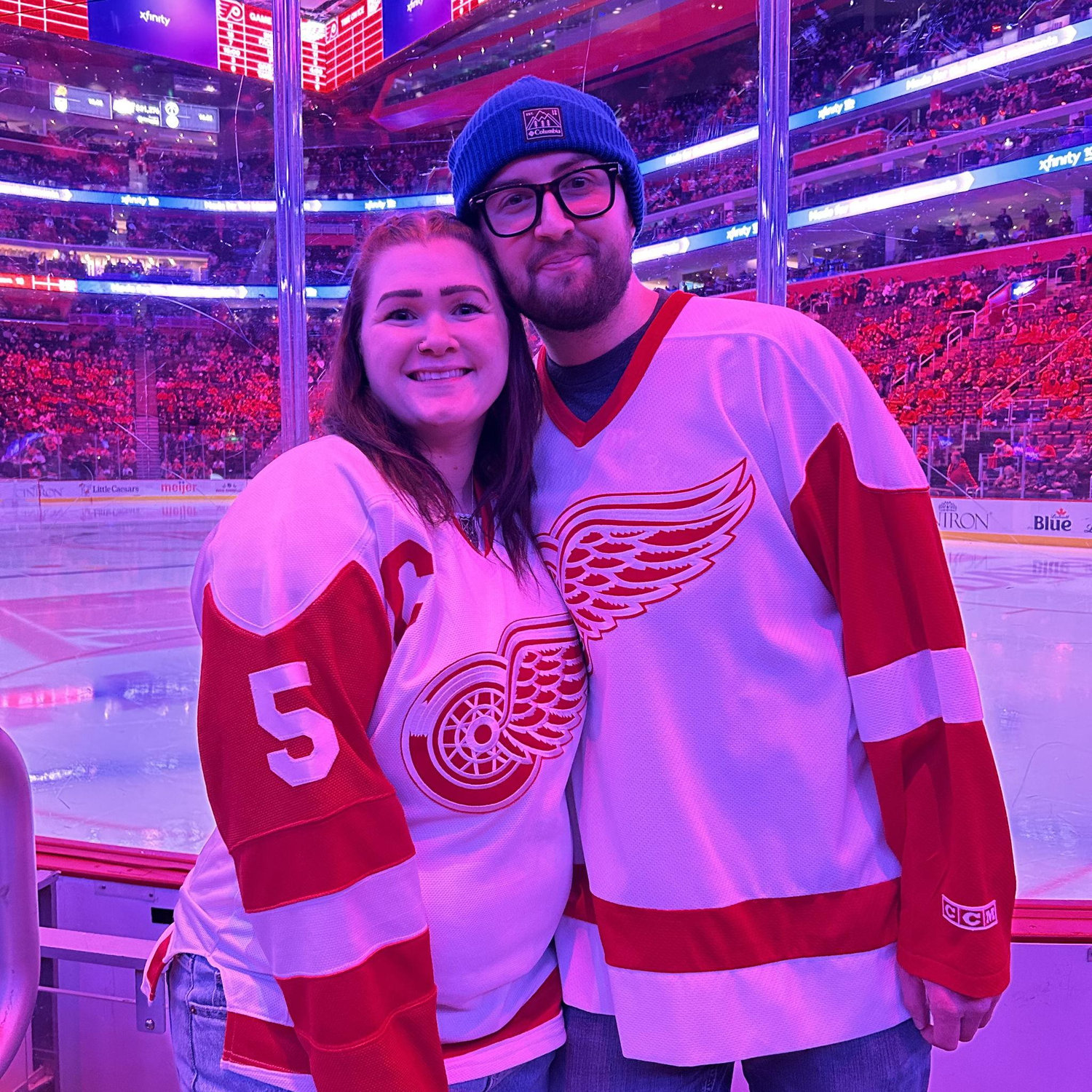 Our first Red Wings game together