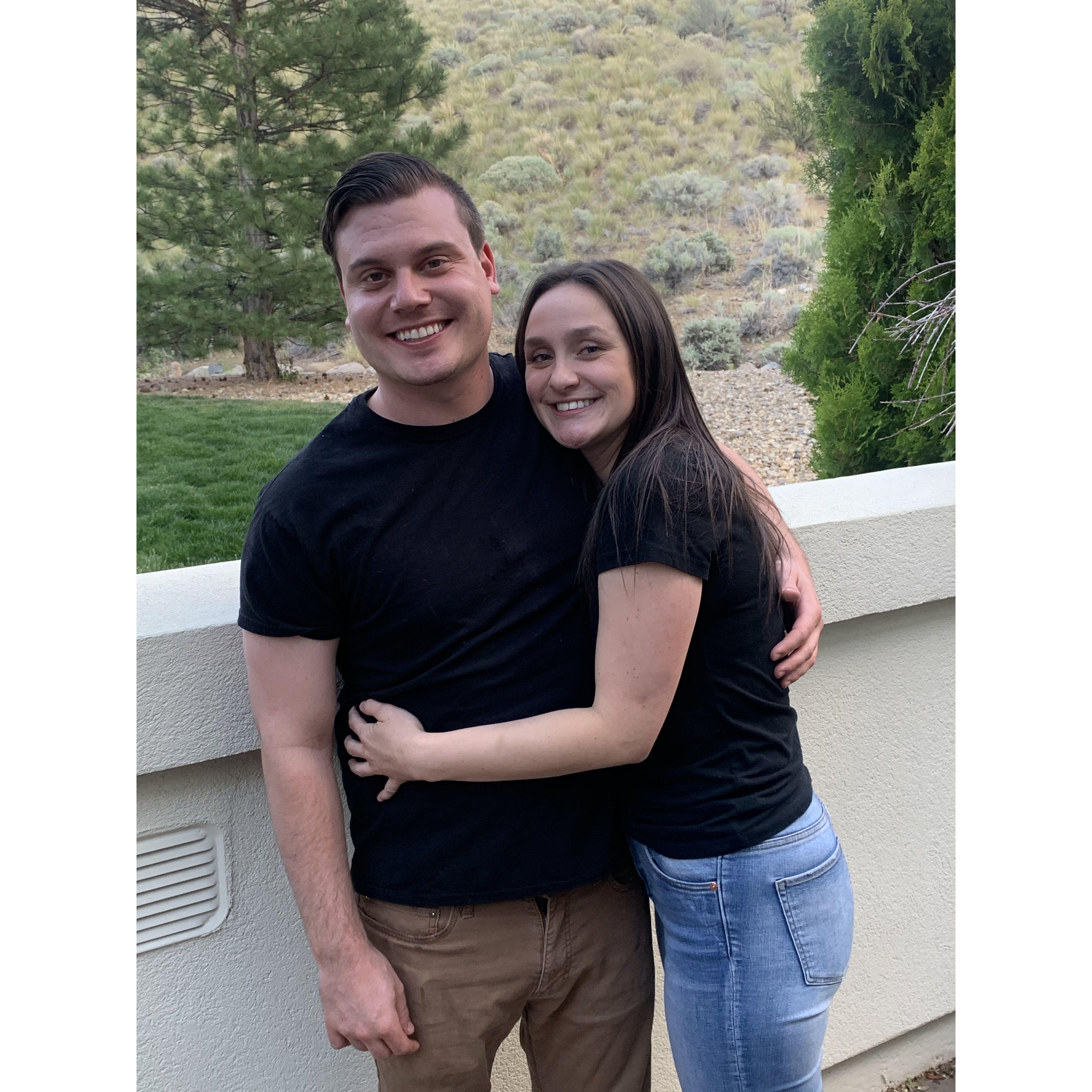 Our first photo together.