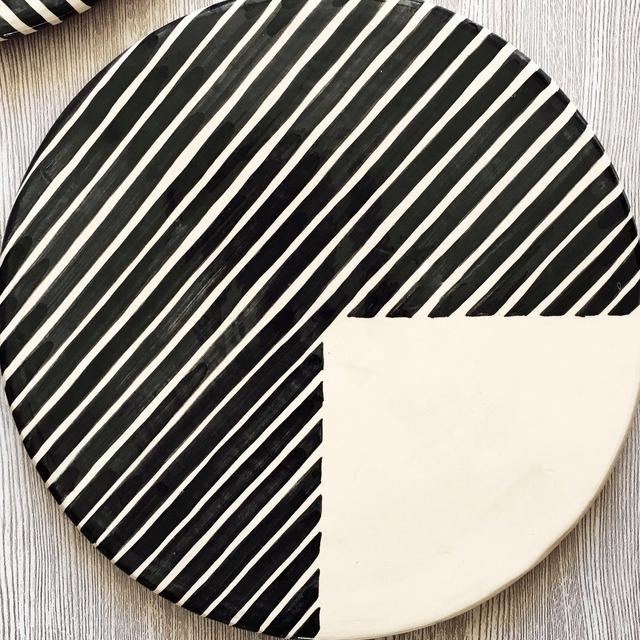 Casa Cubista Graphic Tableware - 3/4 Stripe Platter
