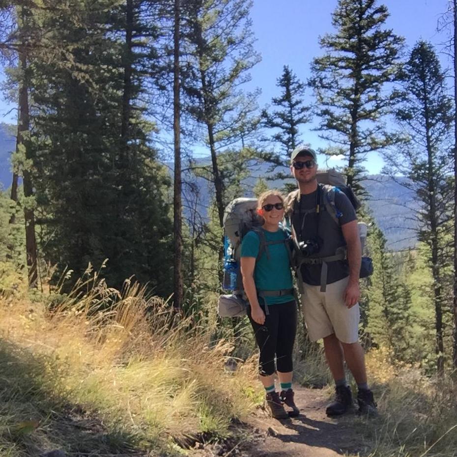 Back country camping in Yellowstone